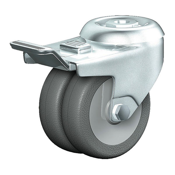 Swivel Castor With Wheel Brake Institutional Series 320R, Wheel TP